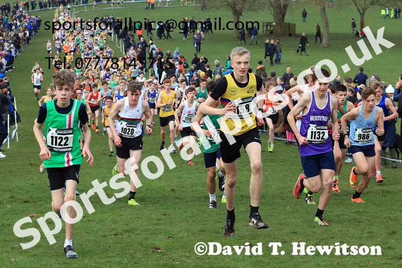 Boys Under-15s, 2024 CAU Inter Counties Cross Country Champs., Wollaton Park, Nottingham. Photo: David T. Hewitson/Sports for All Pics